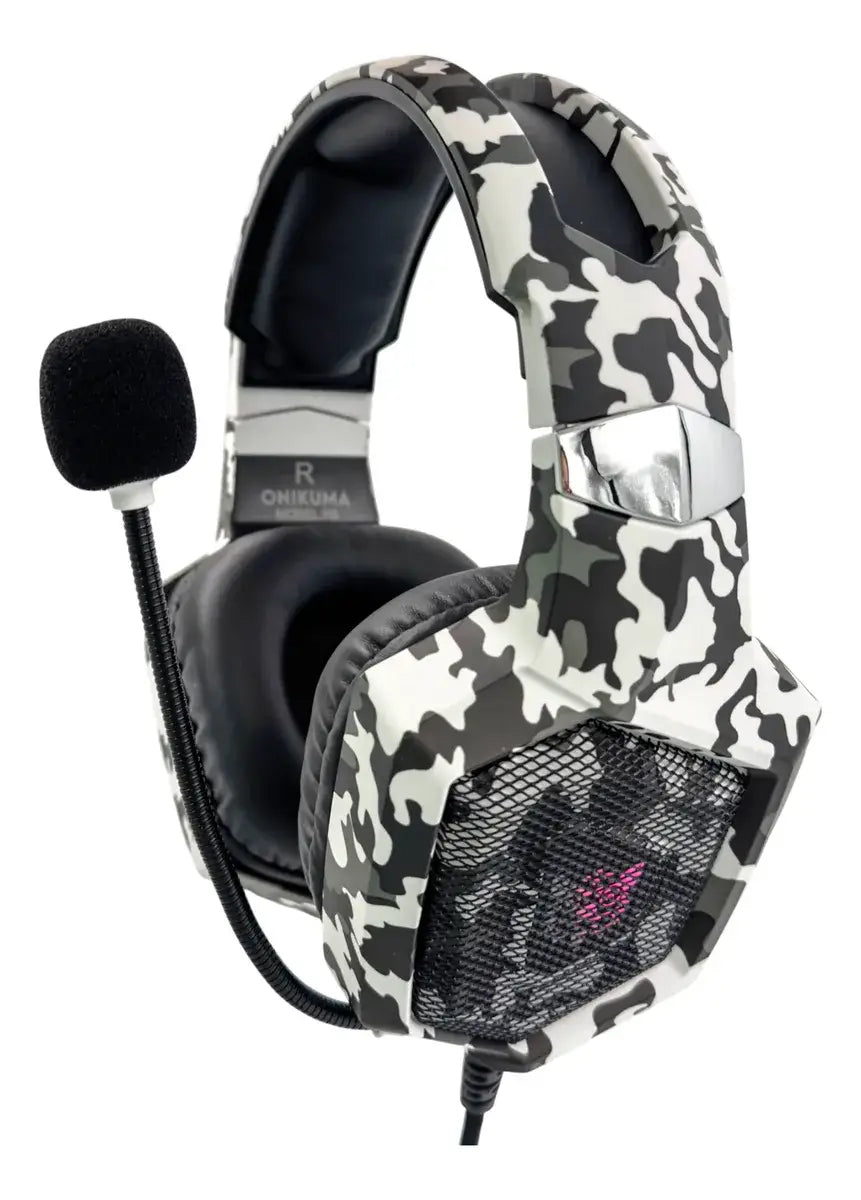 Headset Gamer ONIKUMA K8 Grey Camo Edition 🔥